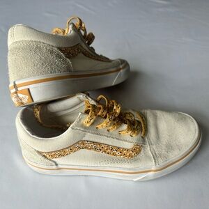 Vans Off-White and Mustard Sneakers